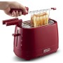 Dè Longhi CTLAP2203.R Tostapane con pinze 550 Watt, Colore Rosso, Plastica