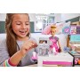 Barbie- Playset La Caffetteria, con Bambola Curvy Bionda, Macchina per Caffè, Bancone e Oltre 20 Accessori, Giocattolo per Bamb