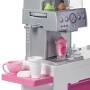 Barbie- Playset La Caffetteria, con Bambola Curvy Bionda, Macchina per Caffè, Bancone e Oltre 20 Accessori, Giocattolo per Bamb