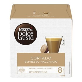 Nescafé Dolce Gusto Cortado Espresso Macchiato Caffè, 6 Confezioni da 16 Capsule (96 Capsule)