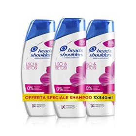 Shampoo Head & Shoulders Lisci E Setosi 2In1 Antiforfora, Shampoo lisciante e Balsamo capelli, 1620 ml
