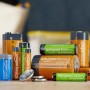 AmazonBasics - Batterie AA ricaricabili, pre-caricate, confezione da 16 (l’aspetto potrebbe variare dall’immagine)