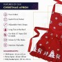 Ragged Rose Betty Abete Grembiule, Colore: Rosso