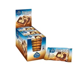Riso Scotti Snack - BisCake Merendine Variegate Vaniglia e Cacao - 21 Pezzi