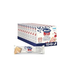 Hero Light Barrette ai Cereali Frutti Rossi - 10 Confezioni da 6x20 g
