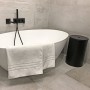 ZOLLNER 2 Asciugamani da Bagno, 100x150 cm, Bianco, 100% Cotone, 450g/mq