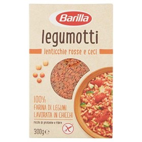 Barilla, Legumotti Lenticchie Rosse e Ceci - Ricchi di Proteine e Fibre - Senza Glutine - Pacco da 300 gr