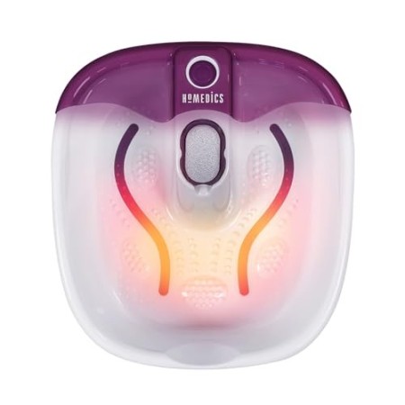 HoMedics Bubblemate Idromassaggiatore Plantare, Massaggiatore per Piedi con Funzione Mantenimento Acqua Calda, Idromassaggio, Pe