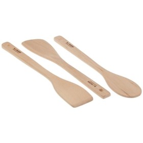 Alessi AJM27SET Set Utensili da Cucina di Design in Legno, Composto da 2 Cucchiai e 1 Paletta