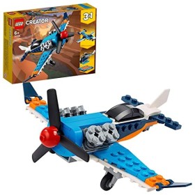 LEGO Creator 3in1, Aereo a Elica, Set di Costruzioni Ricco di Dettagli per Bambini 6+ Anni, 3 Esperienze di Gioco e Costruzione: