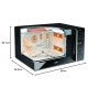 Whirlpool Microonde MCP 349 BL Chef Plus termoventilato combinato, con griglia alta, griglia bassa, piatto Crisp + maniglia, 25 