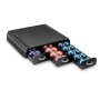 CEP 2230060011 Organizzatore cialde per macchina da caffè, in plastica, colore: nero, 3 cassetti
