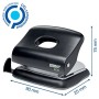 RAPID ECO Punch FASHION - perforatore a 2 fori - 20 fogli - Nero - 24845300