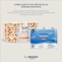 Marchio Amazon - Presto! Carta igienica trapuntata a 2 veli - Conf. da 36 rotoli (3 x 12 x 210 strappi)