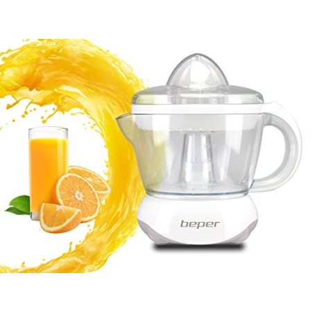 Beper BP.102 Spremiagrumi Elettrico Automatico, 25 W, 700 milliliters, ABS, Bianco Tortora