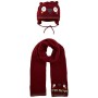 TUC TUC 50274 Set Sciarpa, Guanti e Cappello, Rosso (Rojo 3), 6 anni Bambina