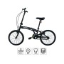 Nilox X0, Bici Pieghevole, Ruote 20'', Nero Opaco