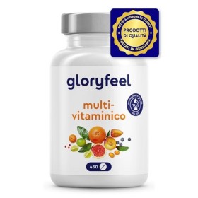 Multivitaminico e Multiminerale - 450 Compresse (Scorta per 1+ Anno) - Vitamine A,B,C,D3,E, Calcio, Zinco, Selenio - Integratore