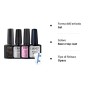 Elite99 Base e Top Coat Semipermanente con Primer e Top Coat Opaco per Smalti Semipermanenti in Gel UV LED