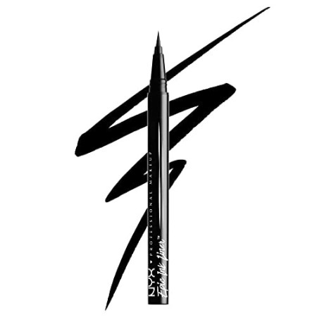 NYX Professional Makeup Eyeliner Epic Ink Liner, Applicatore a Pennellino, Formula Pigmentata, Waterproof, Nero, Confezione da 1