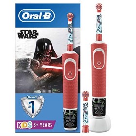 Oral-B Kids Spazzolino Elettrico Ricaricabile, 1 Manico con Personaggi di Star Wars, 2 Testine di Ricambio, per Età da 3 Anni