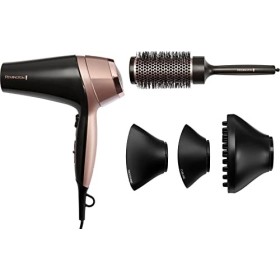 Remington Asciugacapelli Curl&Straight Confidence, 2200 Watt, Concentratore Ricurvo, 3 Temperature/ 2 Velocita, Generatore di Io