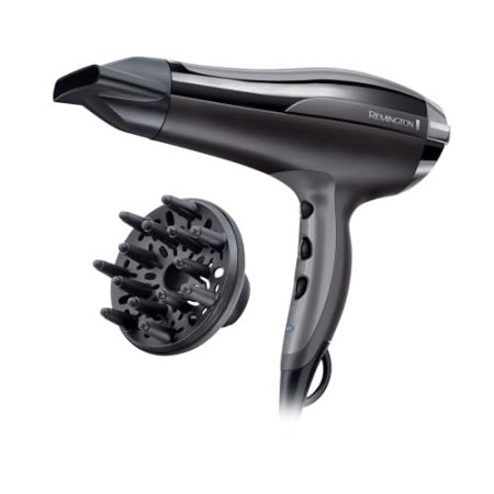 Remington D5220 Pro Air Turbo Asciugacapelli Generatore di Ioni, 2400 W, Nero