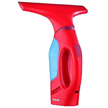 Vileda 150568 Windomatic Aspiragocce Elettrico senza Fili, Asciuga Vetri Doccia, per Pulire Vetri, Finestre e Specchi, Plastica,