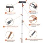 Tergicristallo professionale 2 in 1 con asta di prolunga, lavavetri telescopico con testina flessibile, attrezzi per pulizia vet