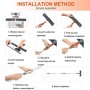 Tergicristallo professionale 2 in 1 con asta di prolunga, lavavetri telescopico con testina flessibile, attrezzi per pulizia vet
