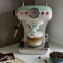 Ariete 1389 Caffè Espresso Vintage - Macchina per caffè Espresso per polvere o cialda ESE, in colore Verde pastello