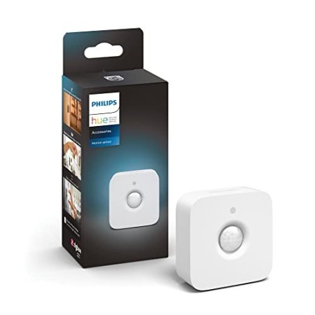 Philips Lighting Hue Sensore di Movimento per Accensione e Spegnimento Lampadine, Batterie Incluse, Bianco, 5.5 x 5.5 x 5.5 cm