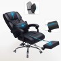 Songmics Poltrona Girevole con Poggiagambe Sedia Direzionale Ergonomica da Ufficio Studio Regolabile con Rotelle OBG71B