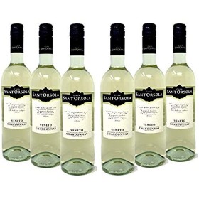 Sant'Orsola Chardonnay Veneto I.G.T. - Vino Bianco - Pacco da 6 x 750 ml