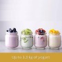 Ariete 617 Yogurella Yogurtiera elettrica con 7 vasetti in vetro, Capacità totale 1,3kg di yogurt, 20W, Bianco/Giallo