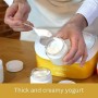 Ariete 617 Yogurella Yogurtiera elettrica con 7 vasetti in vetro, Capacità totale 1,3kg di yogurt, 20W, Bianco/Giallo