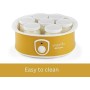 Ariete 617 Yogurella Yogurtiera elettrica con 7 vasetti in vetro, Capacità totale 1,3kg di yogurt, 20W, Bianco/Giallo