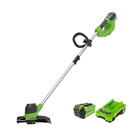 Greenworks Tools 2101507UA Decespugliatore a Batteria G40LTK2 (Li-Ion 40 V Larghezza 30 cm 7000 RPM Testa Motore Girevole Inclin