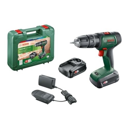 Bosch Home and Garden 06039D4102 Bosch Trapano Battente-Avvitatore UniversalImpact 18 (2 Batterie, Sistema 18 Volt, in Valigetta