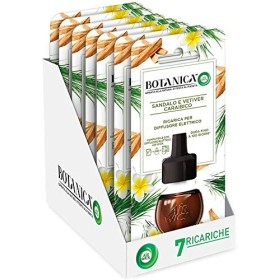 Airwick Botanica Ricariche per Diffusore di Oli Essenziali Elettrico, fragranza Sandalo e Vetiver Caraibico, fragranza naturale 