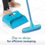 Spontex Catch & Clean Set completo con Scopa in Gomma per interno, Manico e Paletta