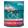 Purina One DC Sterilcat - Cibo secco per gatti sterilizzati, Manzo e Frumento, 800g, 8 Pezzi