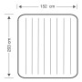 Intex 64765 Materasso Matrimoniale Gonfiabile, Blu, 152x203x25 cm