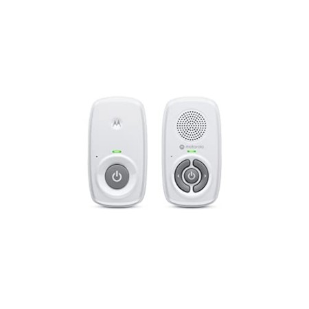 Motorola MBP21 - Babyphone audio, 300 metri di portata, microfono ad alta sensibilità, colore: Bianco