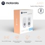 Motorola MBP21 - Babyphone audio, 300 metri di portata, microfono ad alta sensibilità, colore: Bianco