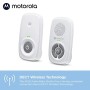 Motorola MBP21 - Babyphone audio, 300 metri di portata, microfono ad alta sensibilità, colore: Bianco