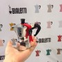 Bialetti Mokina Caffettiera Alluminio, Tazze 0,5, Argento, 13x6.5x12 cm