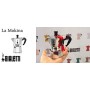 Bialetti Mokina Caffettiera Alluminio, Tazze 0,5, Argento, 13x6.5x12 cm