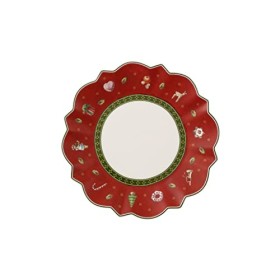Villeroy & Boch Toy's Delight Piatto da Pane, Rotondo, Porcellana, Rosso, 17x17x0.1 cm