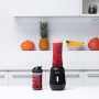 Imetec Personal e Sport Blender PB 100 Mini Frullatore con 2 Bottiglie Take-Away in Tritan e 4 Lame in Acciaio Inox, 46 Decibel,